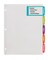 Avery Big Tab Printable Large White Label Dividers with Easy Peel, 5 Tabs, 4 Sets (14438)